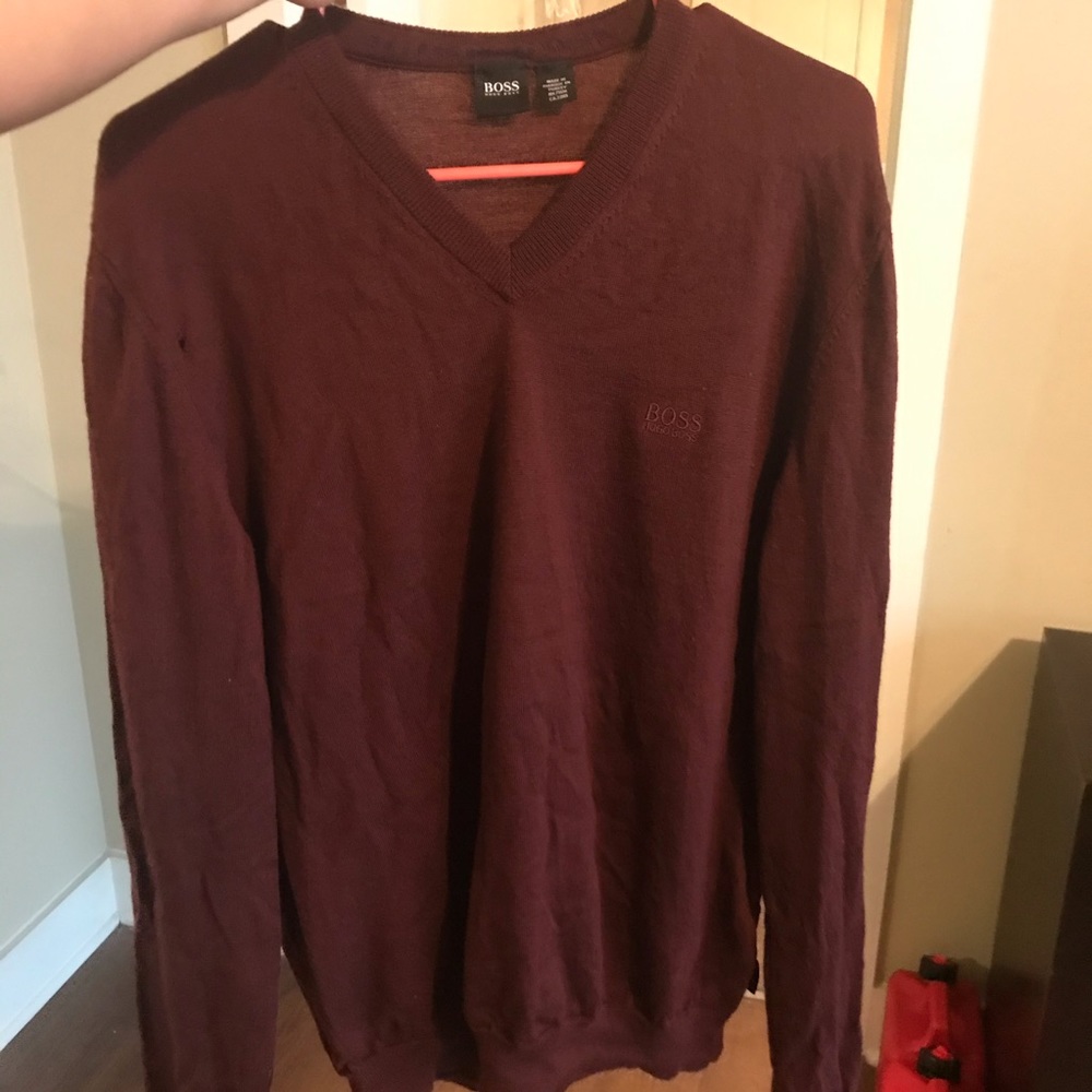 Hugo Boss Maroon Sweater - Picture 2 of 4